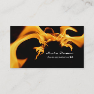 carte de visite de signe du feu