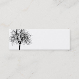 Carte de visite de silhouette d'arbre