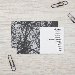 Carte de visite de silhouette de pin