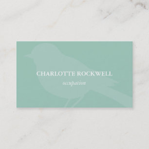 Carte de visite de silhouette d'oiseau
