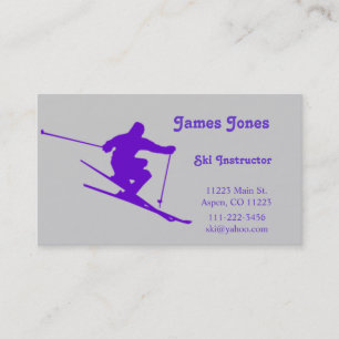Carte de visite de ski