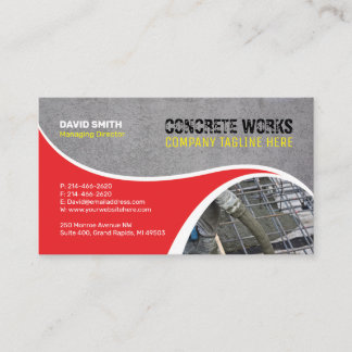 Carte de visite de société de construction