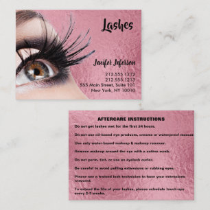 Carte de visite de soins postérieurs