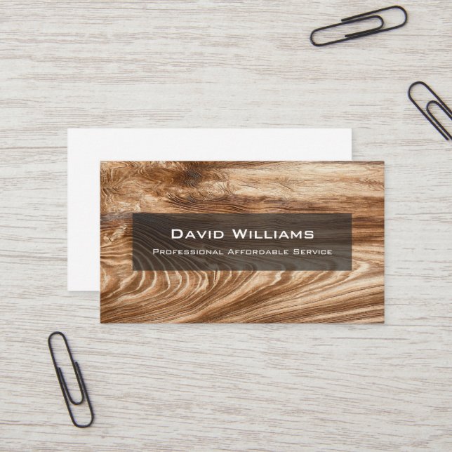 Carte de visite de sol professionnel et de chaudiè (Devant/Arrière en situation)