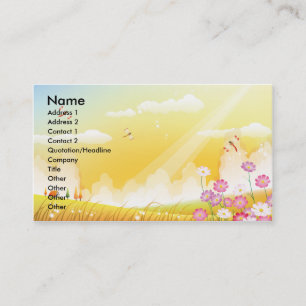 Carte de visite de soleil