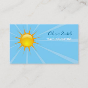 Carte de visite de soleil