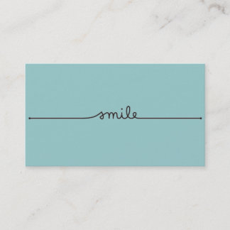 Carte de visite de sourire