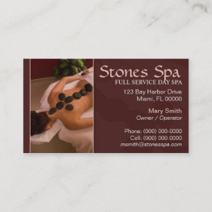 Carte de visite de spa de jour