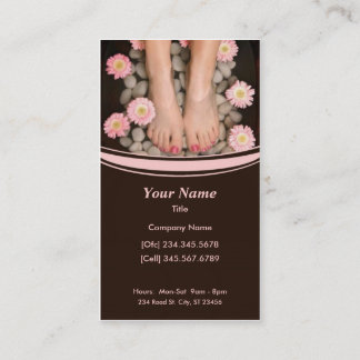 Carte de visite de spa de salon