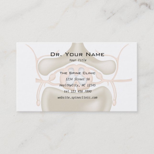 Carte de visite de Spine Doctor (Devant)