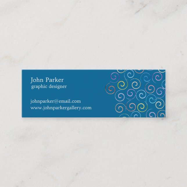Carte de visite de spirales (Devant)