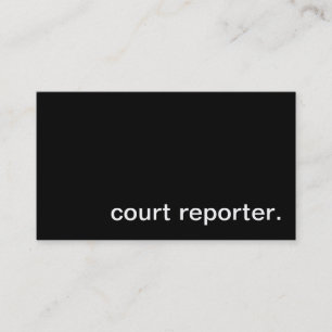 Carte de visite de sténographe judiciaire