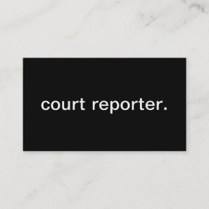 Carte de visite de sténographe judiciaire