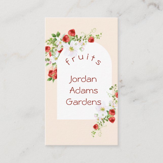 Carte de visite de Strawberry Garlands (Devant)