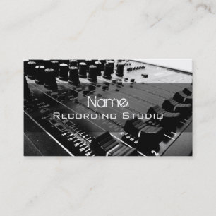 Carte de visite de studio d'enregistrement