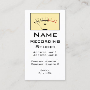 Carte de visite de studio d'enregistrement - bkg