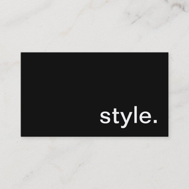 Carte de visite de style (Devant)