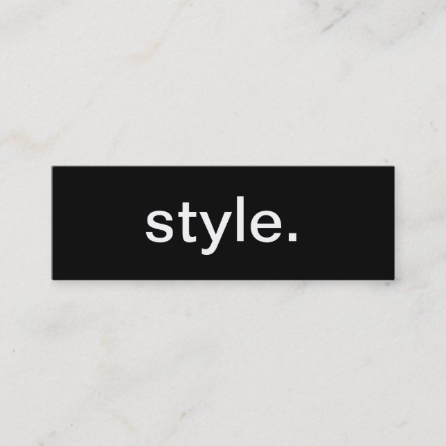 Carte de visite de style (Devant)
