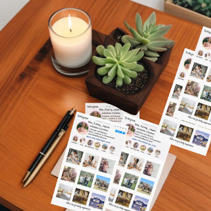 Carte de visite de style collage Instagram