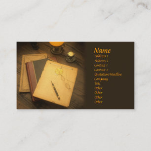 Carte de visite de style d'auteur