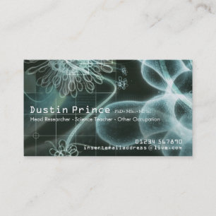 Carte de visite de style de la Science