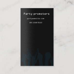 Carte de visite de style de partie ou de club