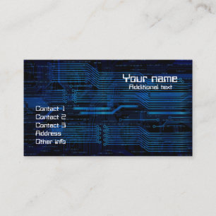 Carte de visite de style de technologie