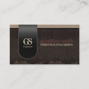 Carte de visite de style Grunge foncé