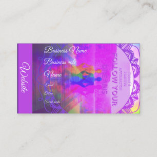 Carte de visite de style holistique