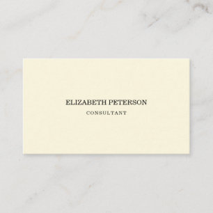 Carte de visite de style minimaliste.