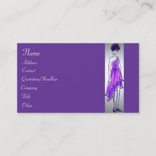 Carte de visite de style mode