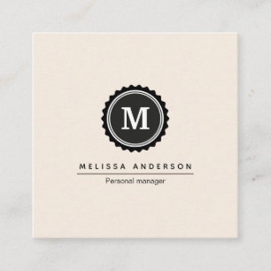 Carte de visite de style simple.