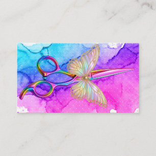 Carte de visite de styliste capillaire papillon aq