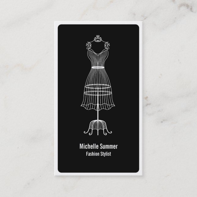 Carte de visite de styliste de mode (Devant)