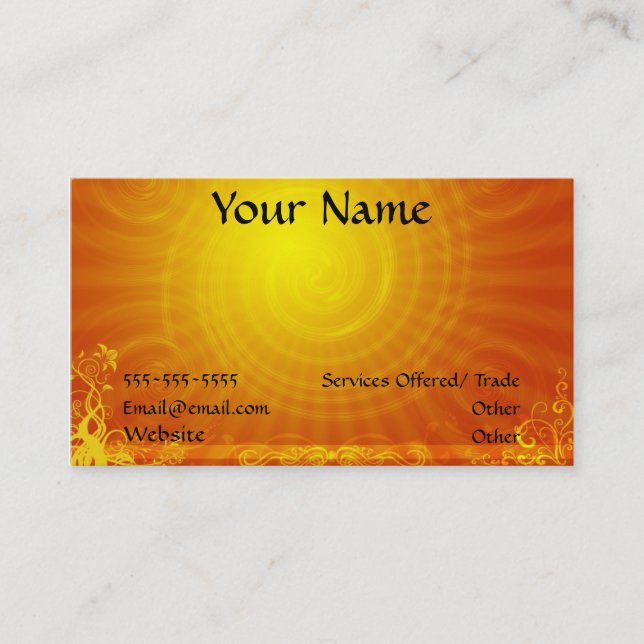 Carte de visite de Sun (Devant)