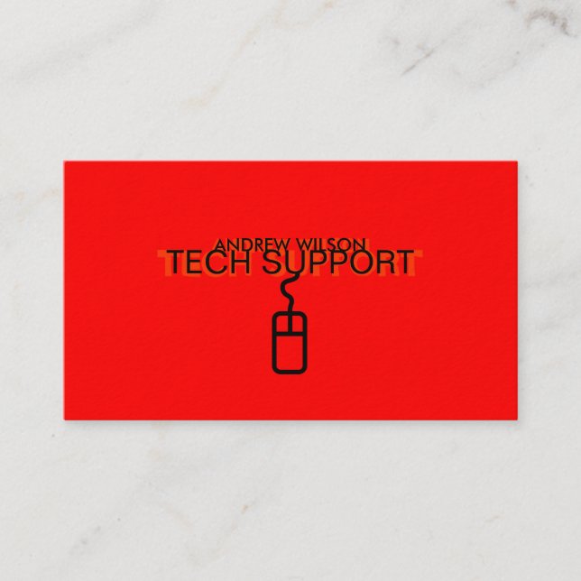 Carte de visite de support technique (version (Devant)