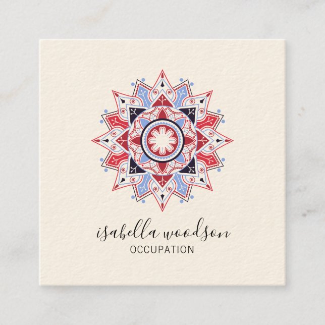 Carte de visite de Symbole Univers Mandala (Devant)