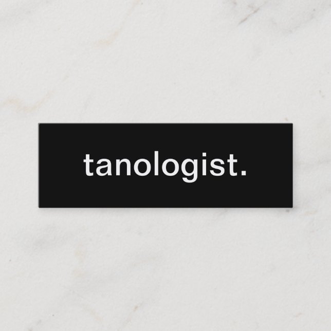 Carte de visite de Tanologist (Devant)