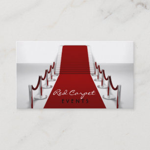 Carte de visite de tapis rouge