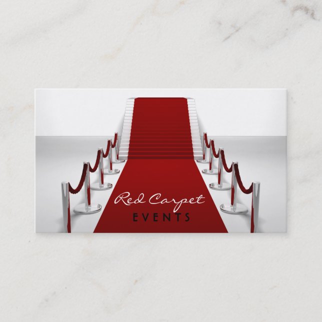 Carte de visite de tapis rouge (Devant)