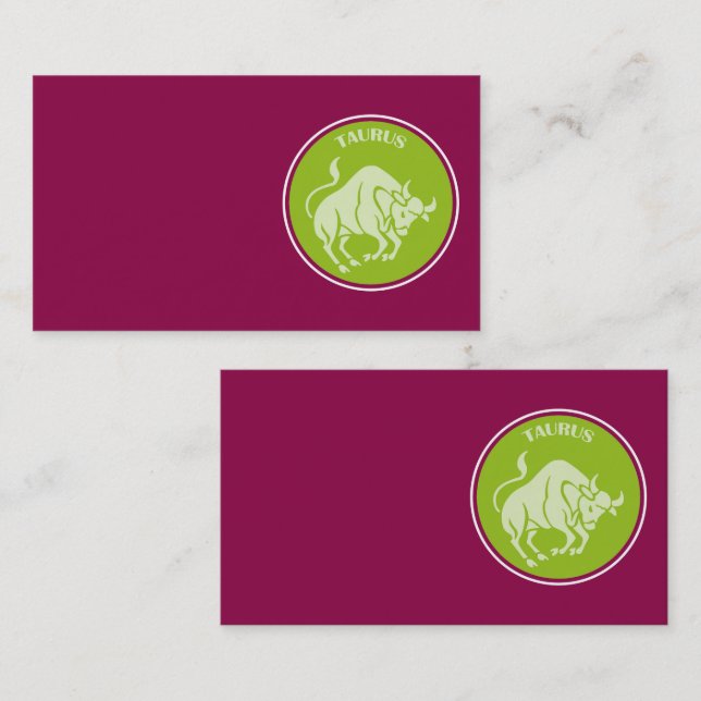 Carte de visite de Taurus (Devant / Derrière)