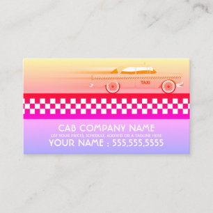 carte de visite de taxi