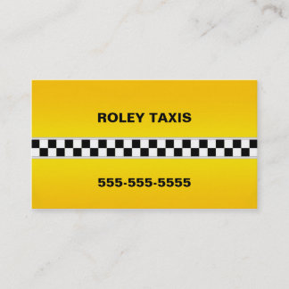 Carte de visite de taxi
