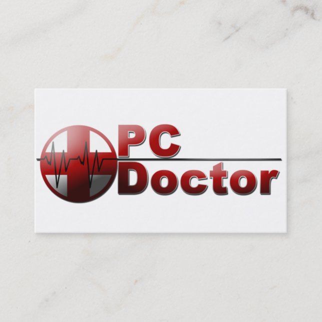 Carte de visite de technicien de réparation inform (Devant)