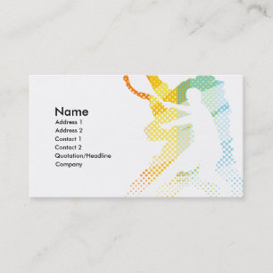 CARTE DE VISITE DE TENNIS POUR L'ENTRAÎNEUR