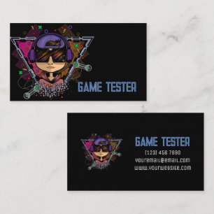 Carte de visite de testeur de jeux