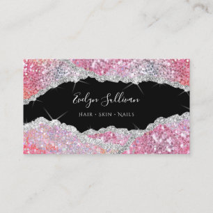 Carte de visite de texture de parties scintillant 