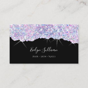 carte de visite de texture de parties scintillant 