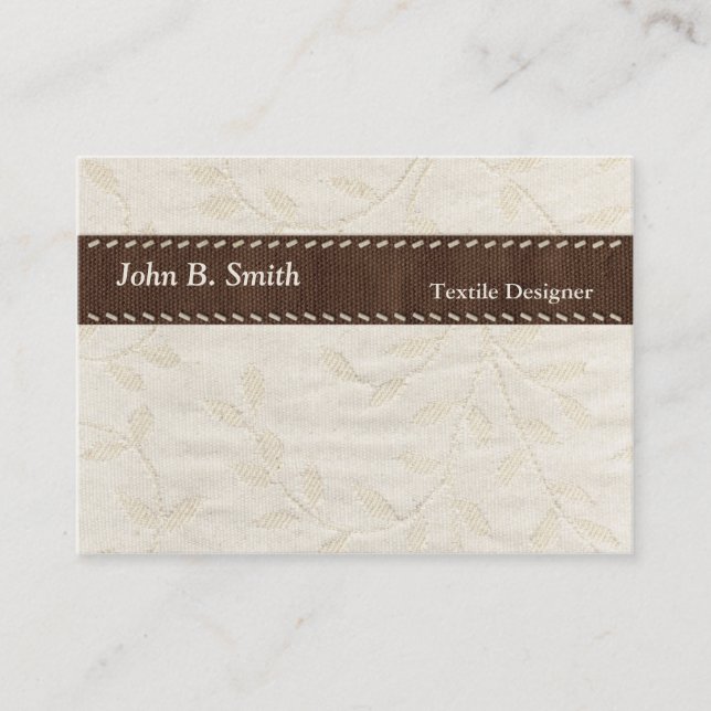Carte de visite de texture de textile (Devant)