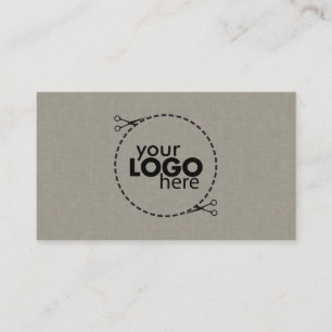 Carte de visite de texture de tissu subtil Faux